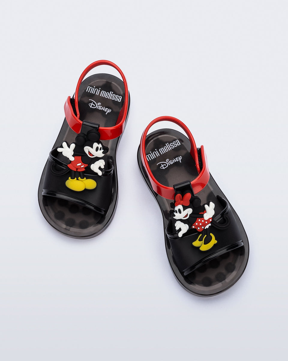 Play Mickey \u0026 Minnie Sandaal in Zwart/Rood voor baby's | Mini Melissa Shoes  IT, image size:960x1200