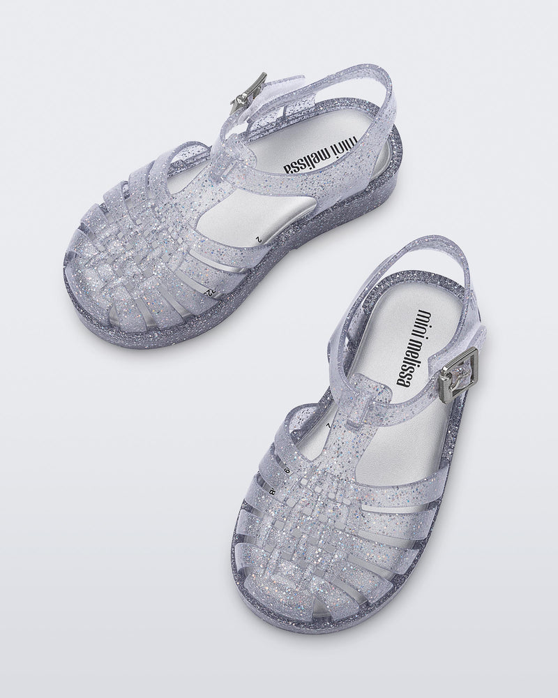Mini Melissa Possession Pink Silver Glitter