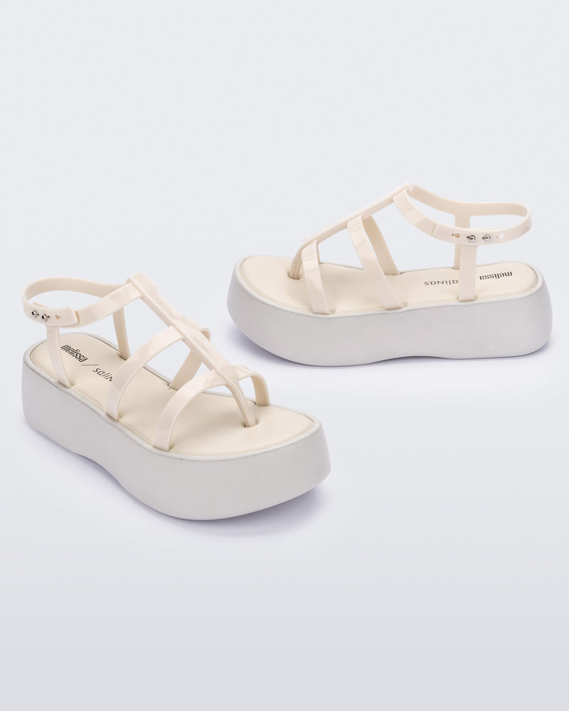 Melissa Caribe High Platform Beige/Beige Product Image 2