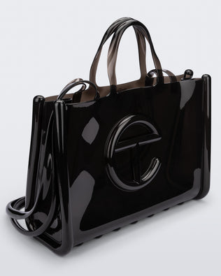 Product element, title Large Jelly Shopper in Nero
 price €175,00