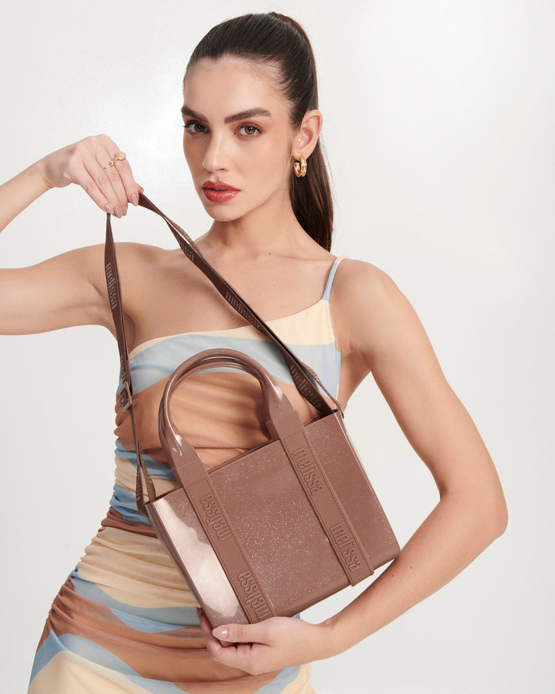 Melissa Mini Dulce Bag Glitter Brown