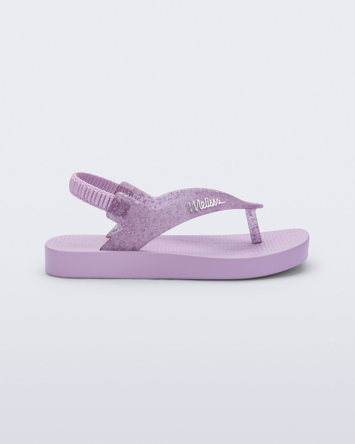 Mini Melissa Sun Long Beach Lilac/Glitter Lilac