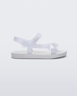 Mini Melissa Sun Downtown White/Glitter Clear