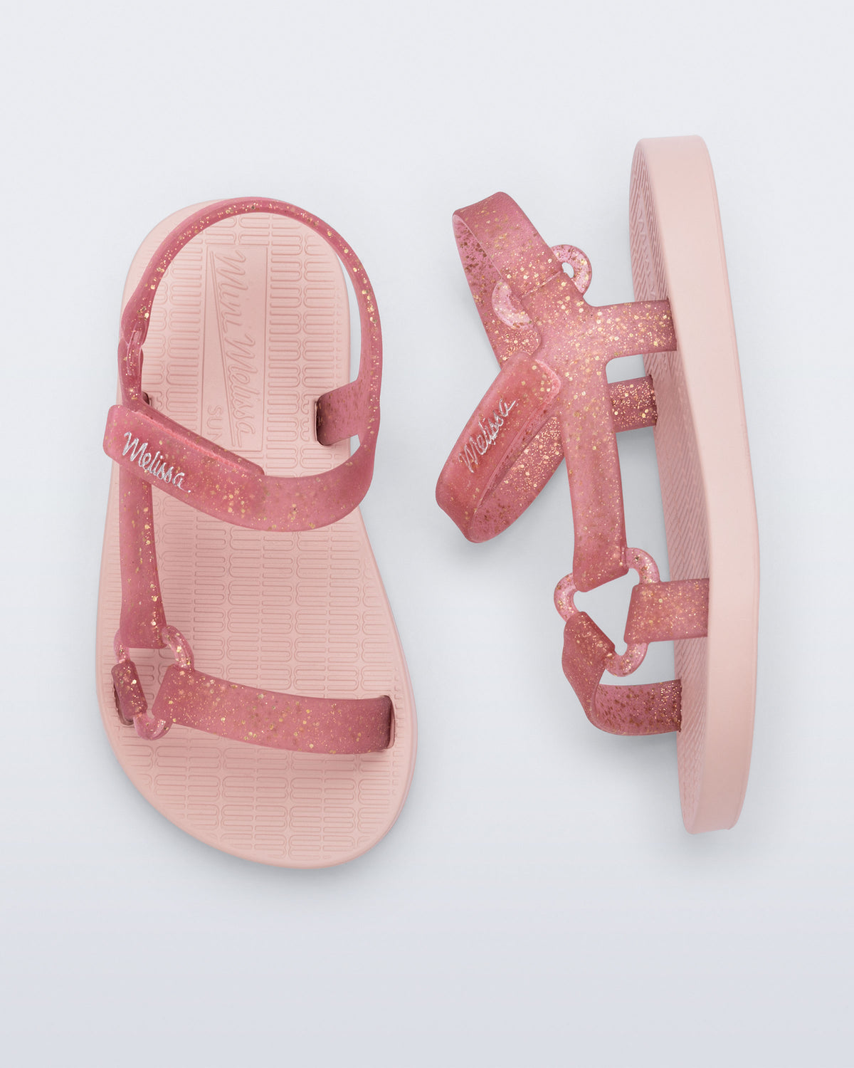 Mini Melissa Sun Downtown Pink/Glitter