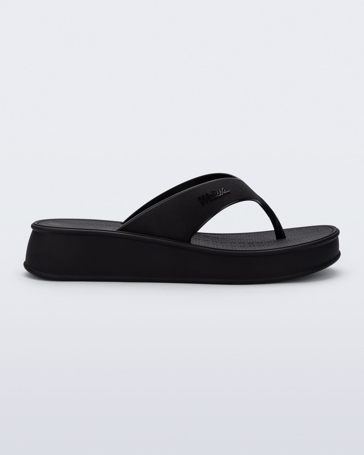 Melissa Sun Flip Flop Flatform Black