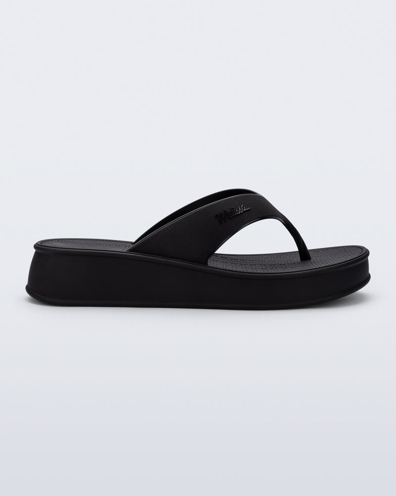 Melissa Sun Flip Flop Flatform Black