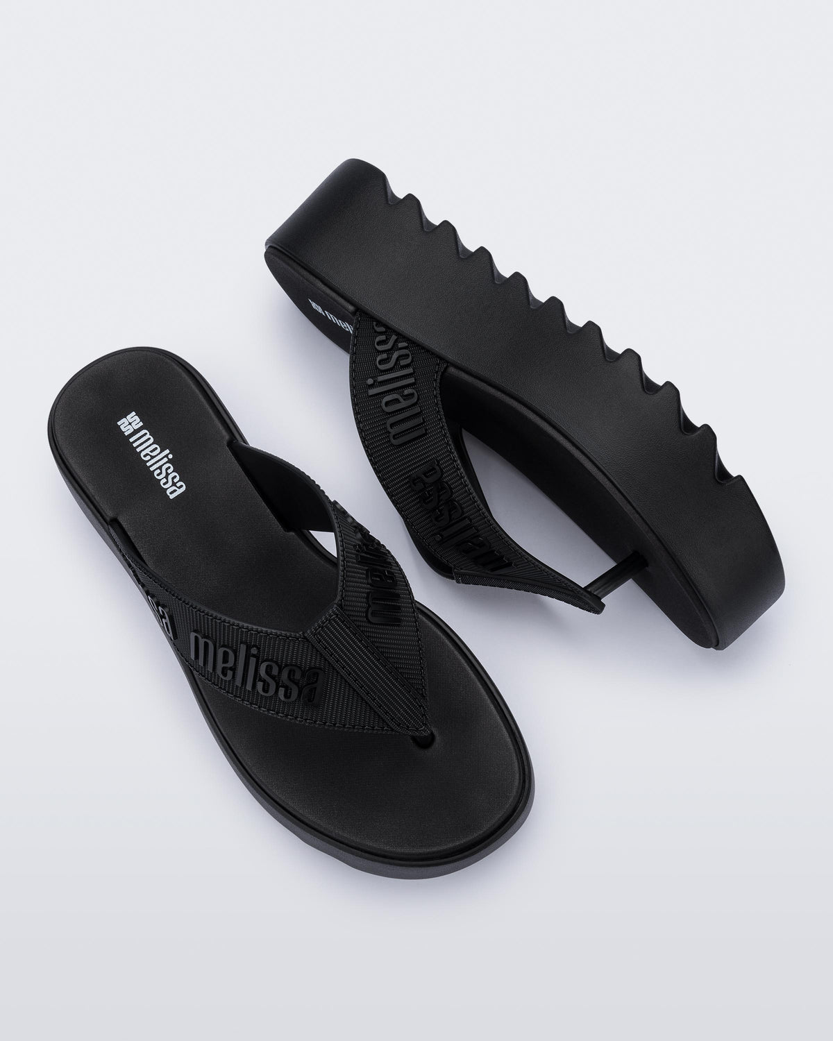Melissa M Lover Thong Platform Black