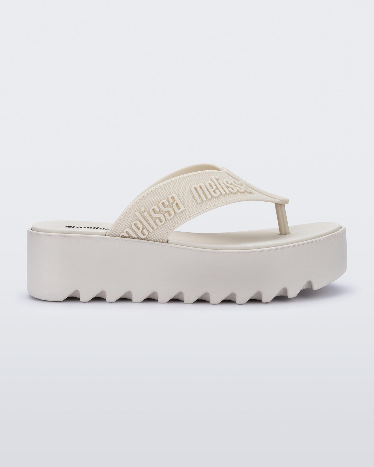 Melissa M Lover Thong Platform Beige