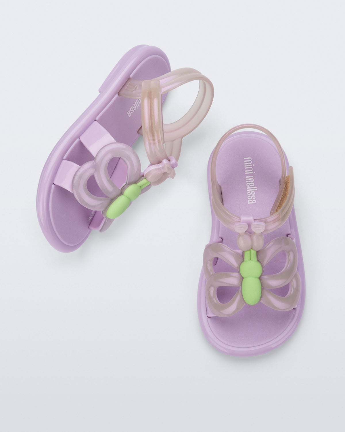 Mini Melissa Hip Butterfly Lilac/Pearlish