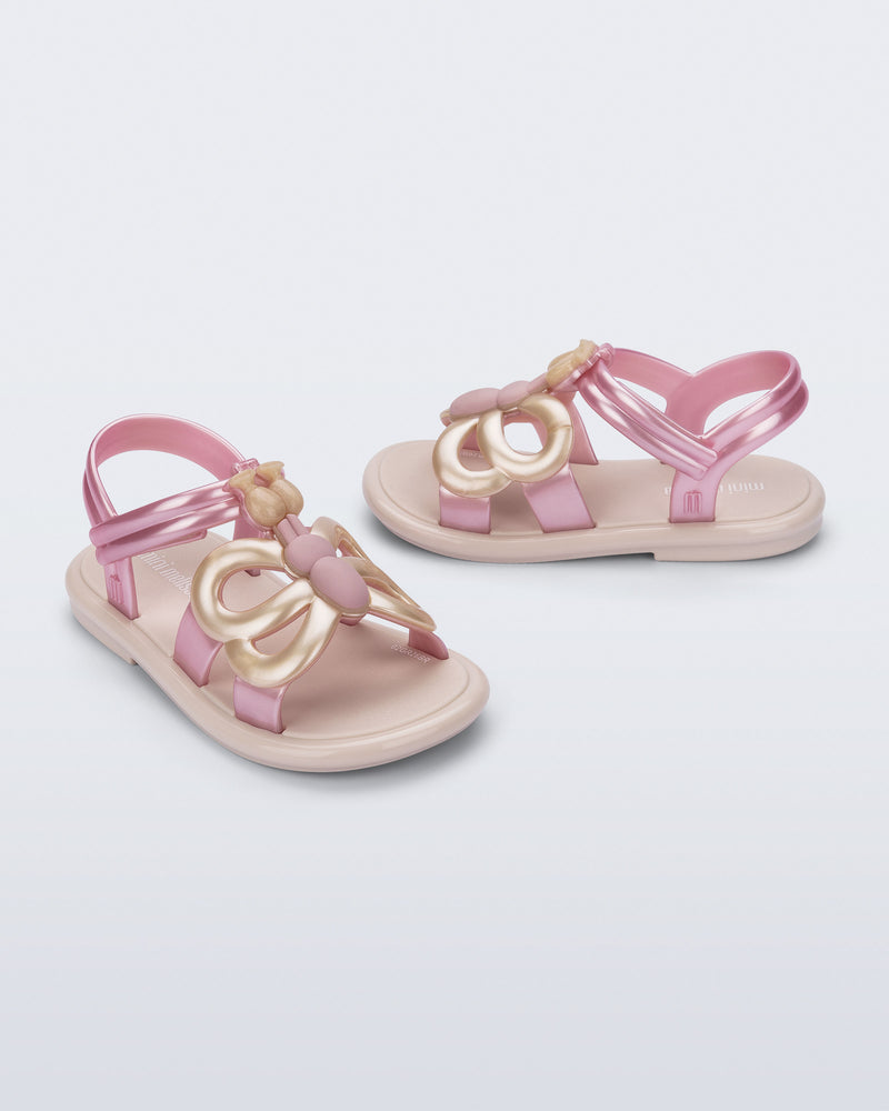 Mini Melissa Hip Butterfly Beige/Pink