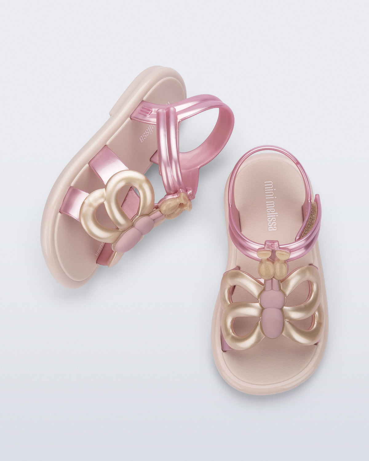 Mini Melissa Hip Butterfly Beige/Pink