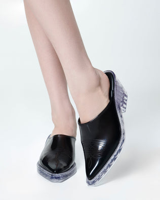 Product element, title Texas Mule en Noir/Transparent
 price €149,00