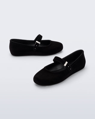 Product element, title Soft Ballerina Velvet II en Noir
 price €89,00