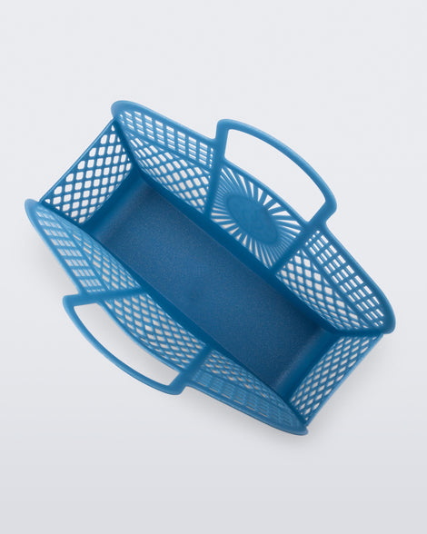 Top view of the glitter blue Bag + Bimba y Lola