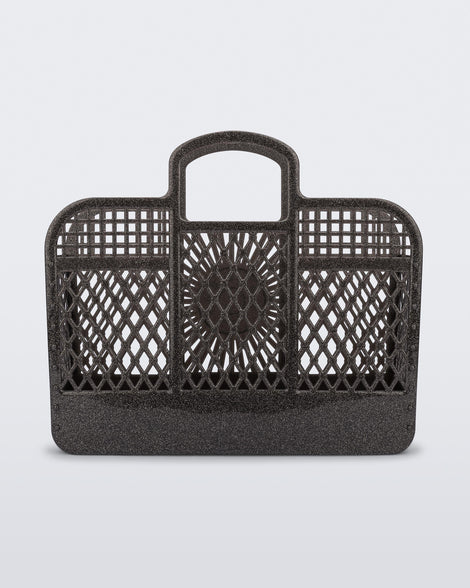 Back view of the glitter black Bag + Bimba y Lola