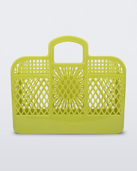 Back view of the glitter green Bag + Bimba y Lola