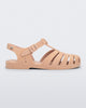 Side view of a light pink Possession Velvet Sandal