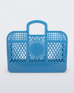 Front view of the glitter blue Bag + Bimba y Lola