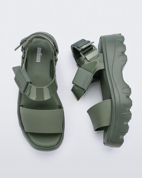 Melissa Kick Off Sandal Green