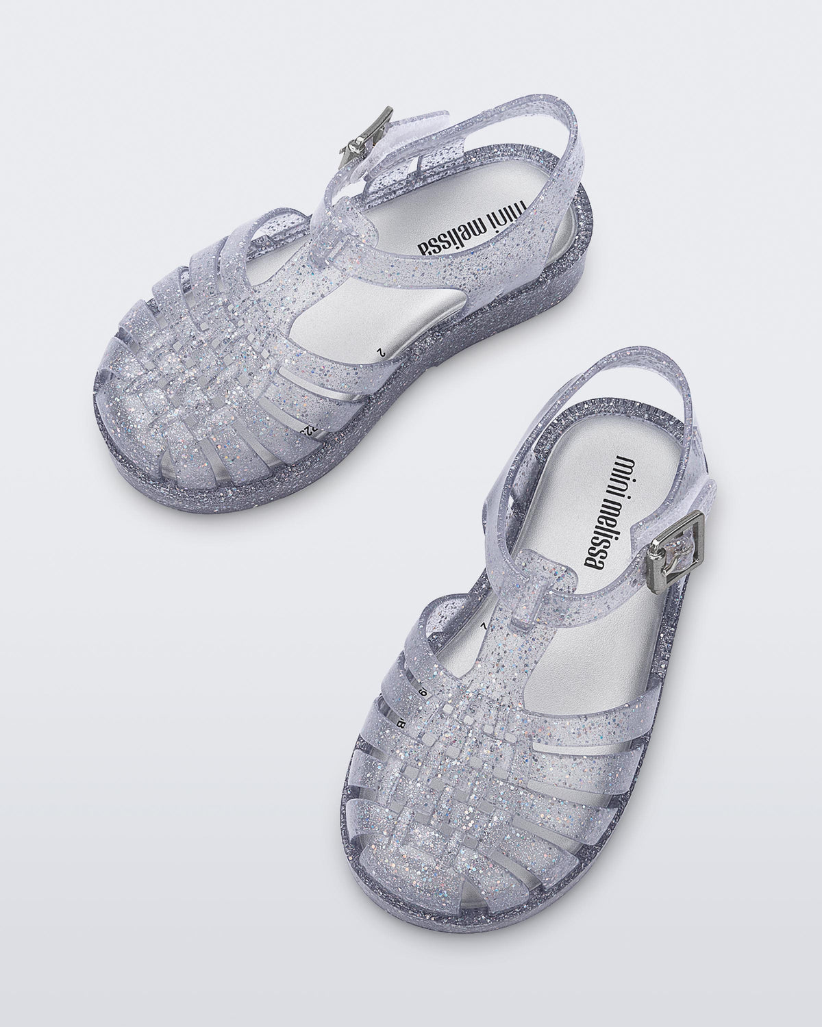 Mini Melissa Possession Pink Silver Glitter