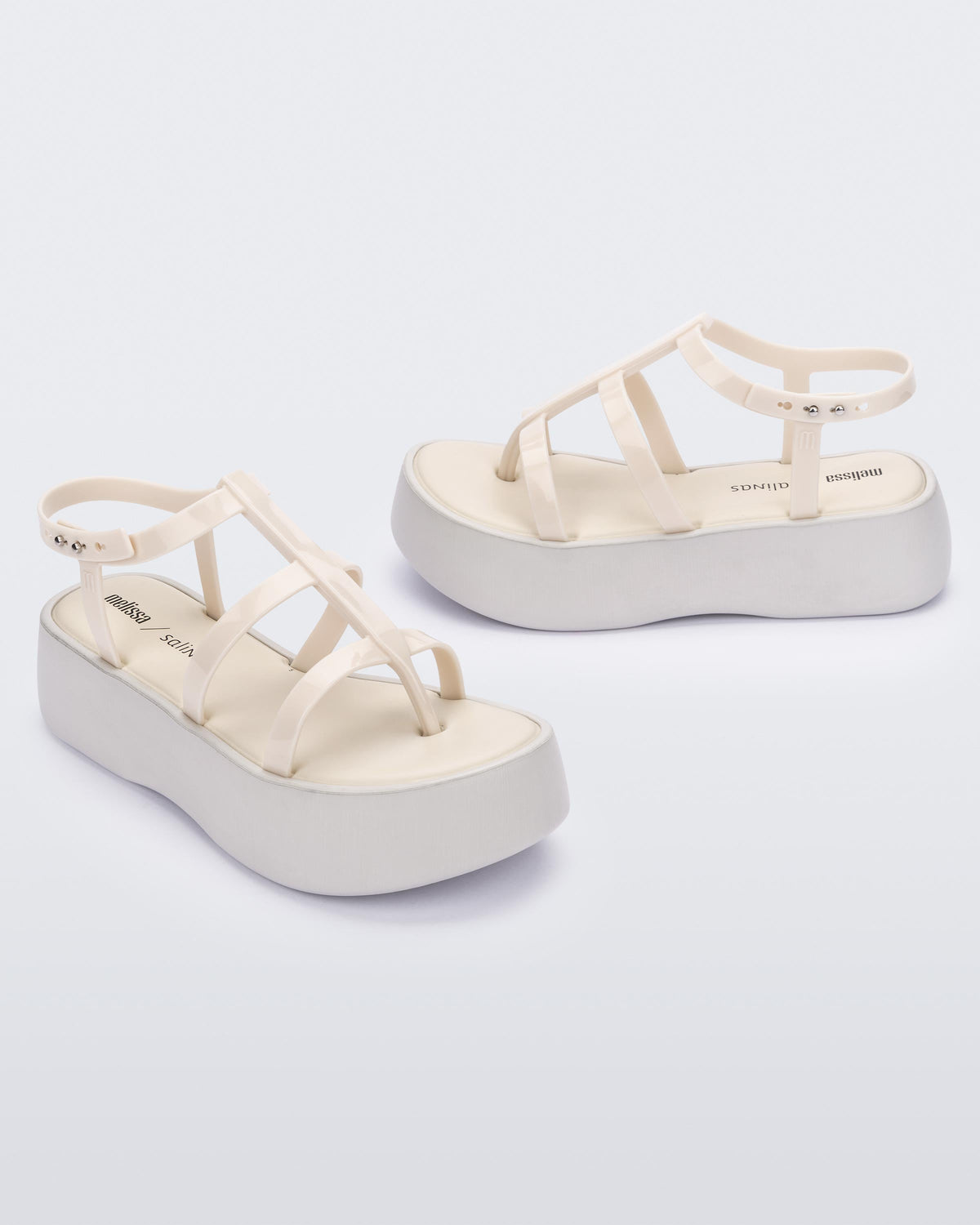 Melissa Caribe High Platform Beige/Beige Product Image 2