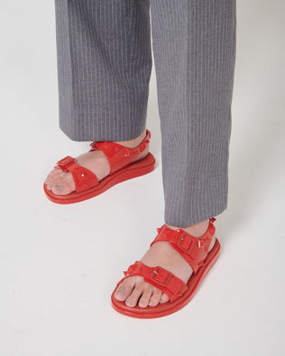 Product element, title Spikes Sandal in Red
 price €80,00