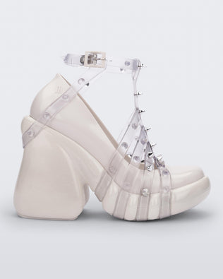 Product element, title Punk Love Heel in White/Clear
 price €138,00