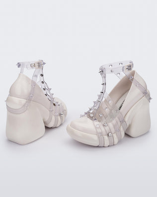 Product element, title Punk Love Heel in White/Clear
 price €138,00