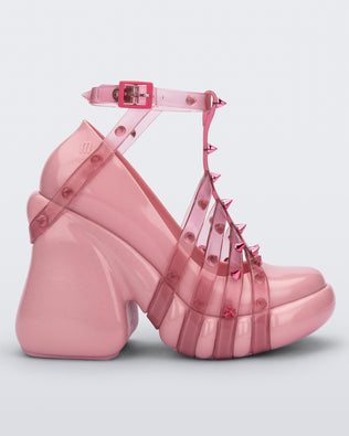Product element, title MEL PUNK LOVE HEEL+JEAN-PAUL G in Pink/Transparent Pink
 price €138,00