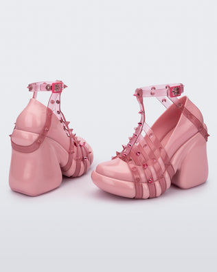 Product element, title MEL PUNK LOVE HEEL+JEAN-PAUL G in Pink/Transparent Pink
 price €138,00
