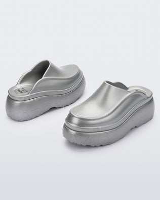 Product element, title Clog in Silver
 price €132,00