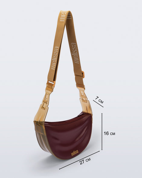 Melissa Vibe Bag Burgundy/Beige