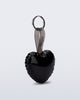 Melissa Heart Bag Charm Clear Black