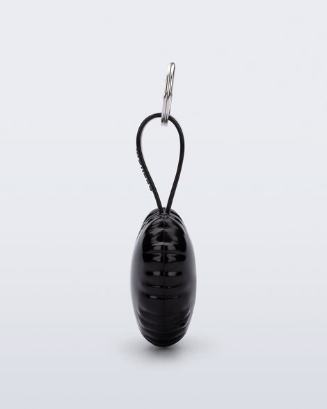 Melissa Heart Bag Charm Clear Black