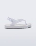 Mini Melissa Sun Long Beach White/Glitter Clear