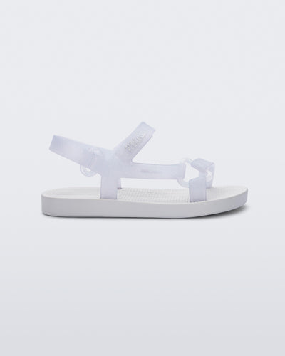 Mini Melissa Sun Downtown White/Glitter Clear