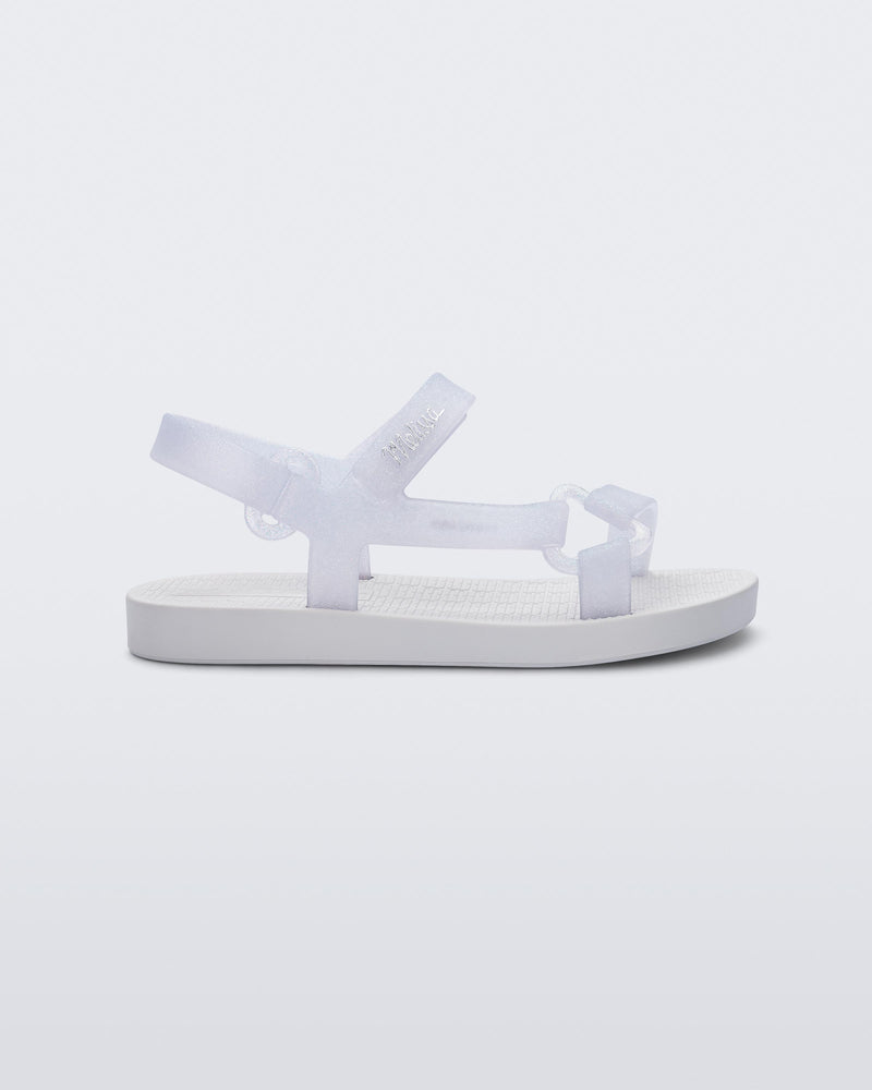 Mini Melissa Sun Downtown White/Glitter Clear