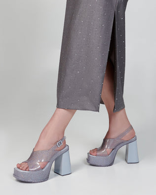 Product element, title Dance Heel in Glitter Clear
 price €139,00