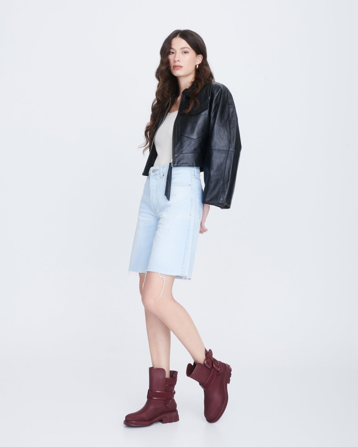 Melissa Bang Boot Burgundy