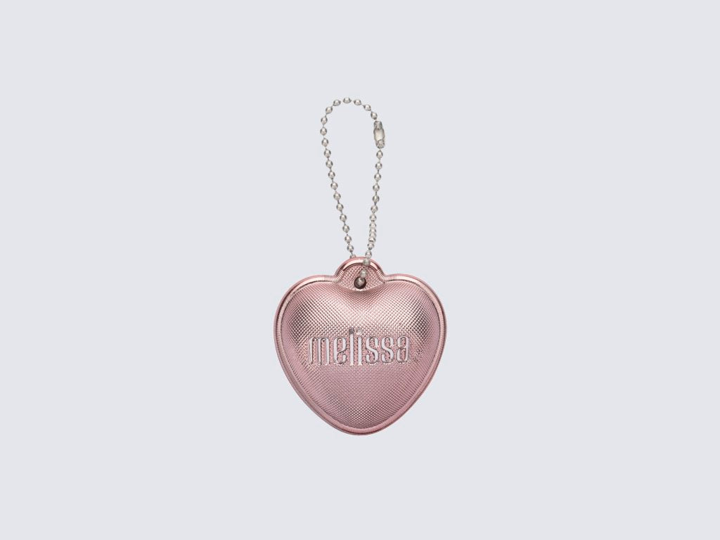 Small rose heart keychain with Melissa logo