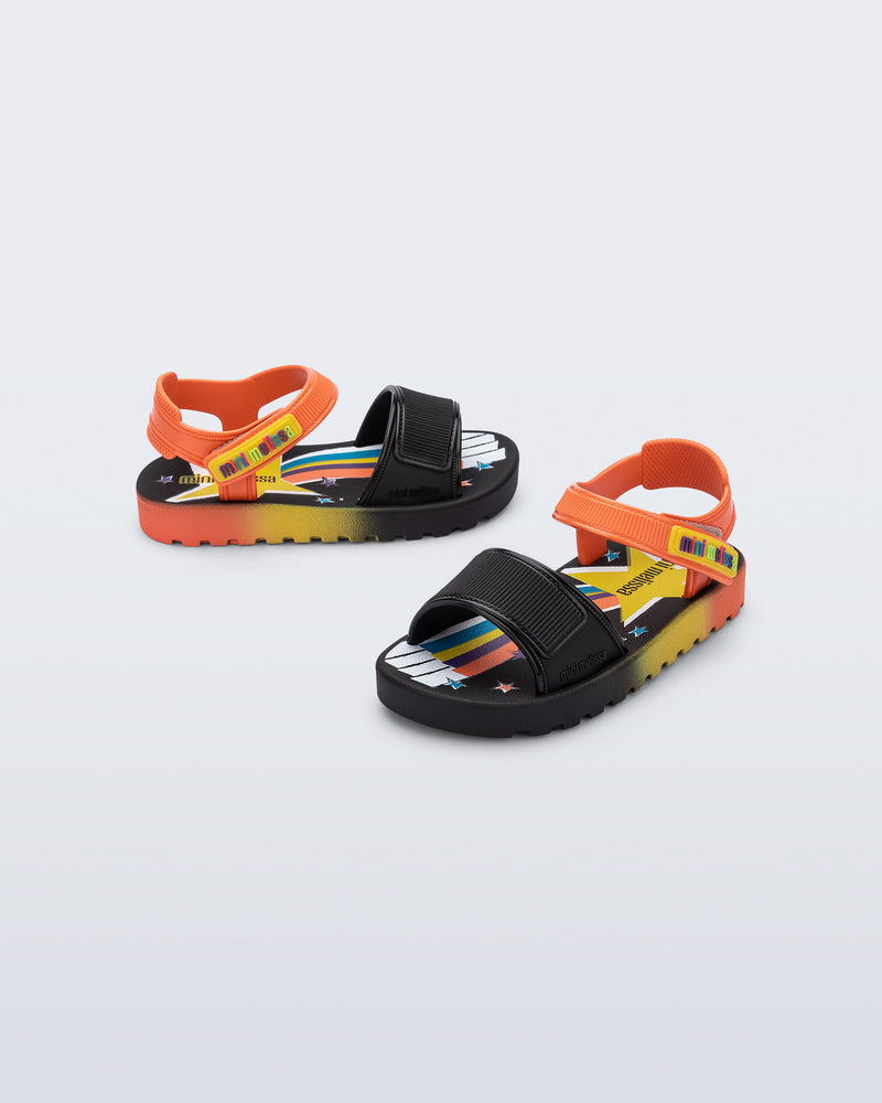 Mini Melissa Colors Black/Orange
