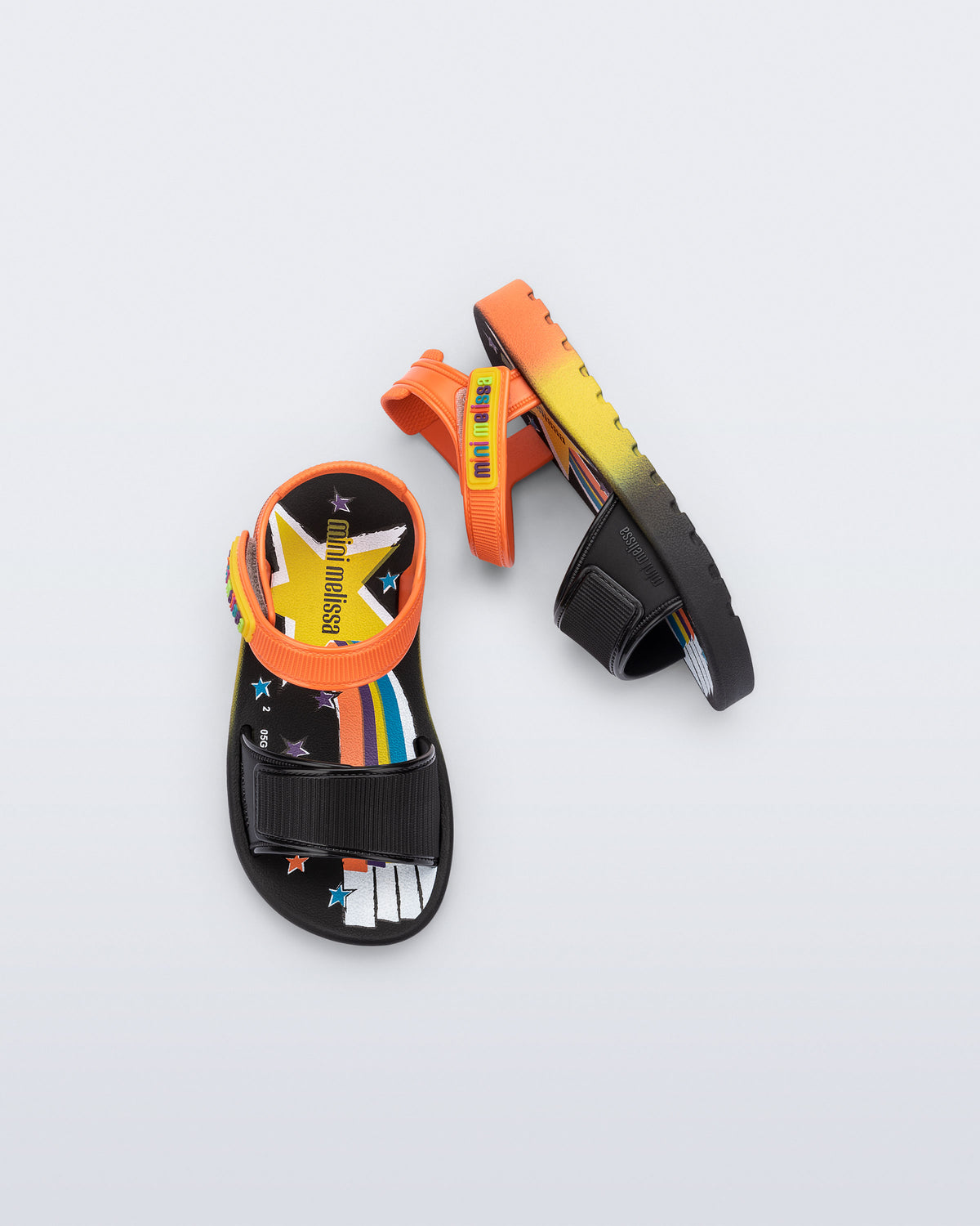 Mini Melissa Colors Black/Orange