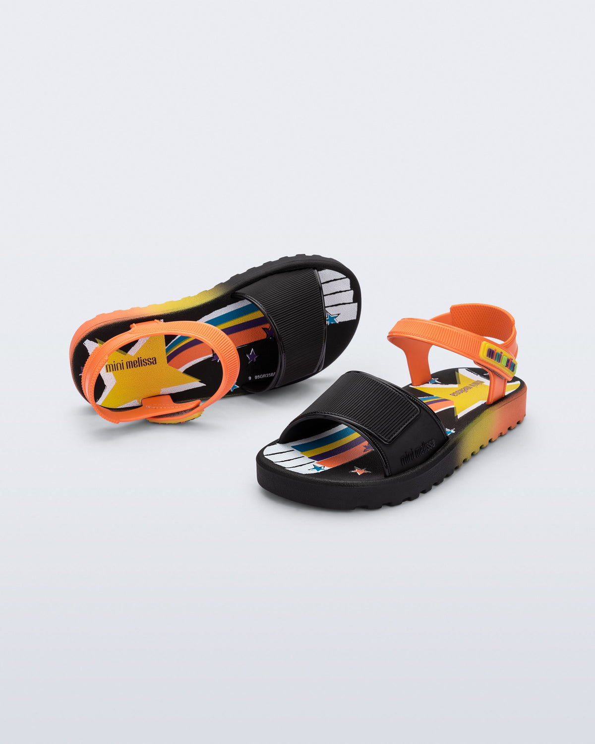 Mini Melissa Colors Black/Orange