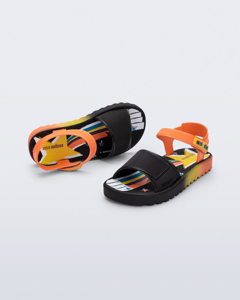 Mini Melissa Colors Black/Orange