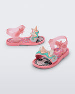 Mini Melissa Mar Sandal Pink/Glitter Pink