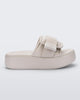 Melissa Free Fuzzy Slide Platform Beige