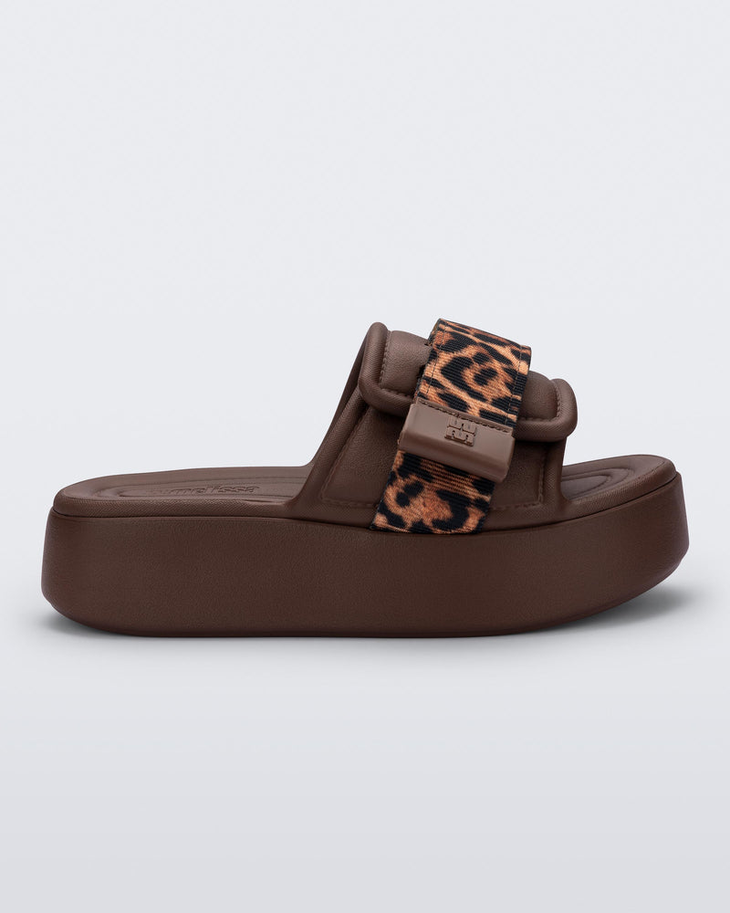Melissa Free Fuzzy Slide Platform Bronze