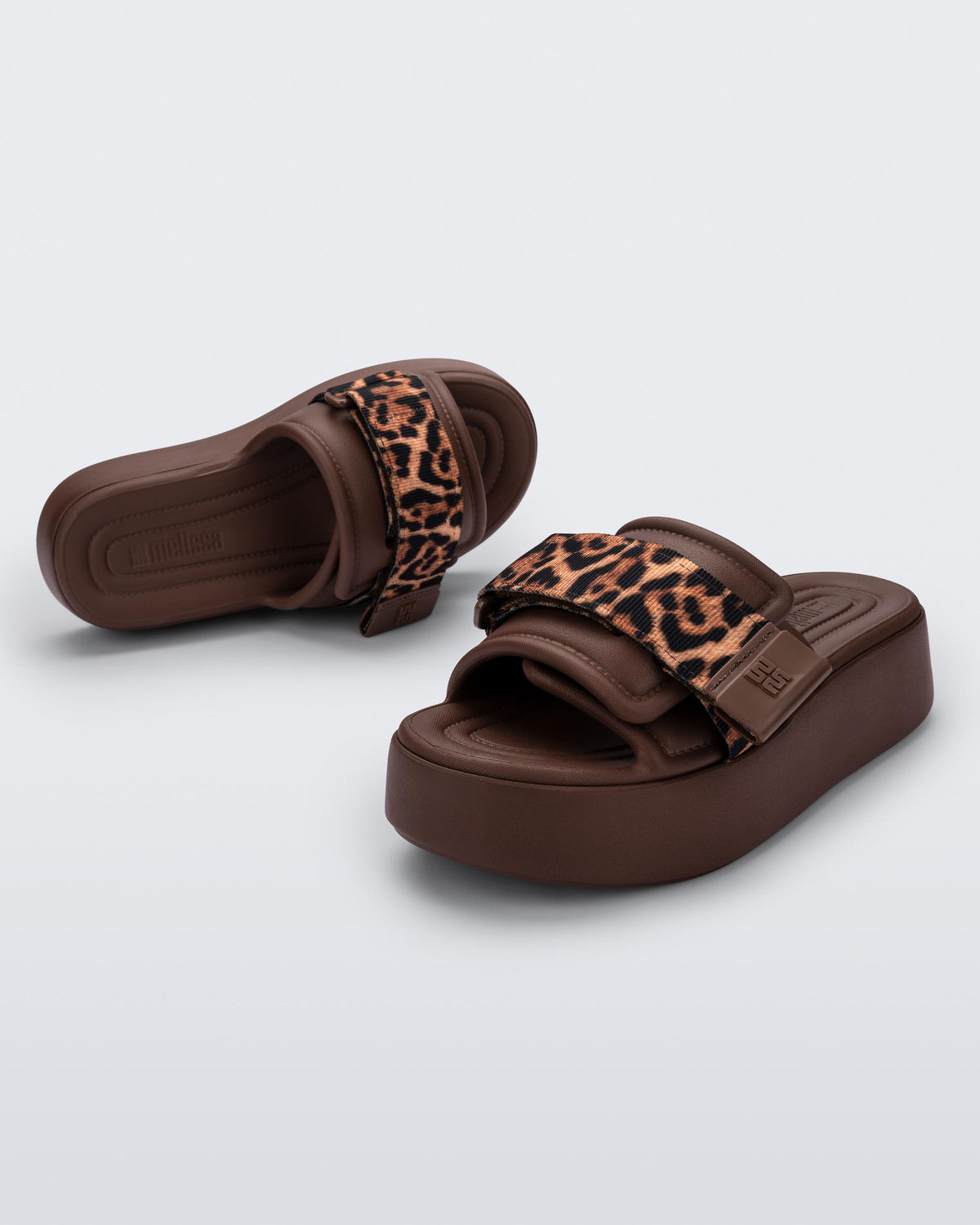 Melissa Free Fuzzy Slide Platform Bronze