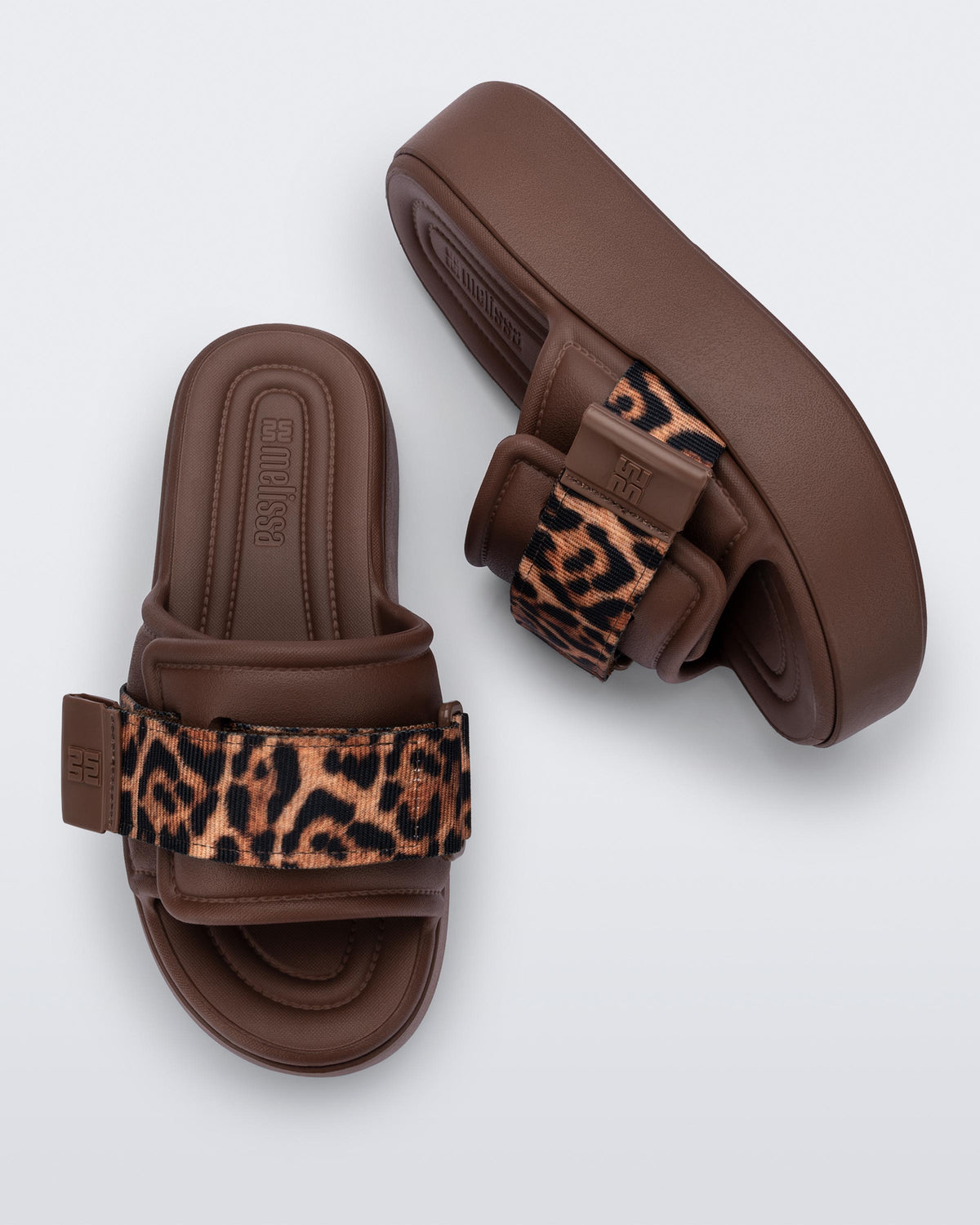 Melissa Free Fuzzy Slide Platform Bronze