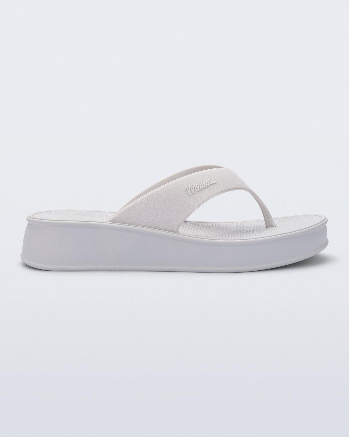 Melissa Sun Flip Flop Flatform White